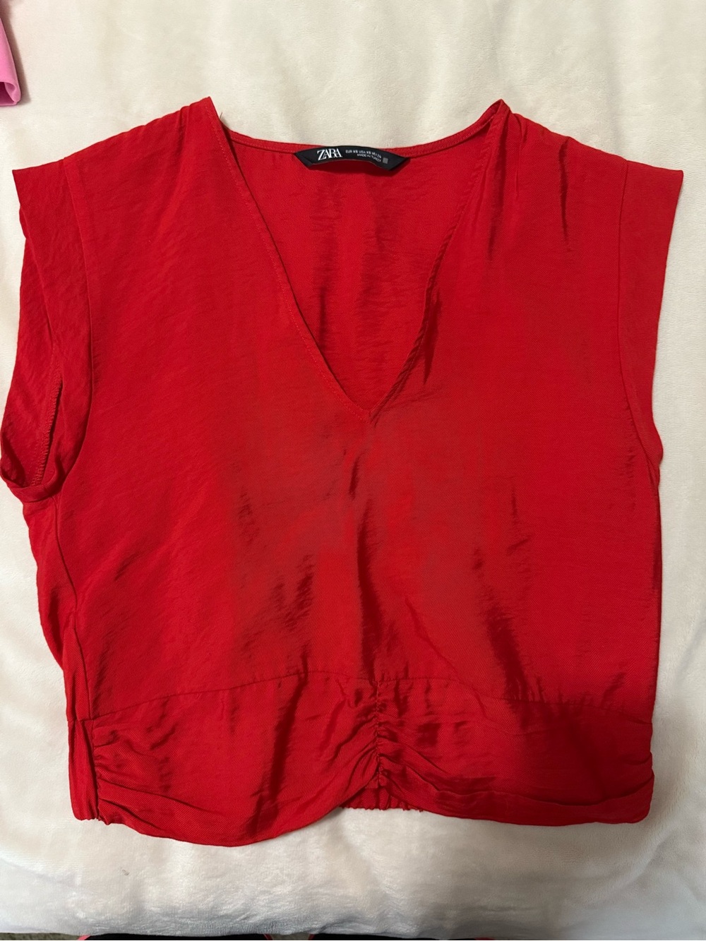 Zara Red Blouse